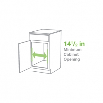 14.5 inch minimum cabinet opening